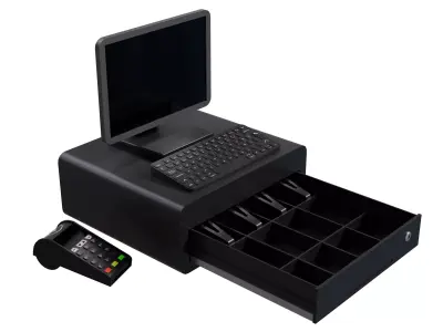 Cash Register Low-poly 3D model