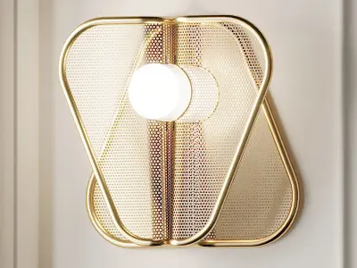 The Sovereign Wall Sconce by Studio Carol Egan 3D model