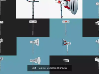 Sci Fi Hammer Collection 3D Model Pack