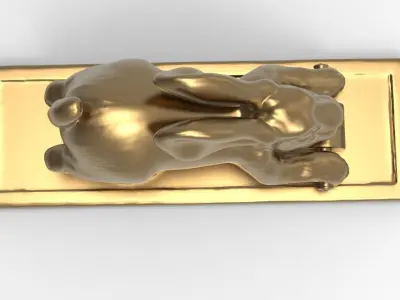 knocker Rabbit Free 3D print model