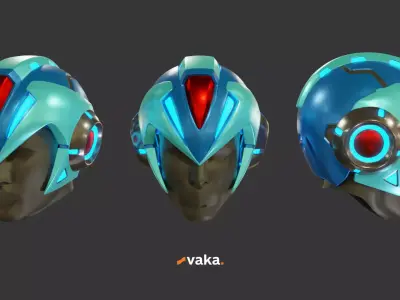 Megaman Helmet - Marvel vs Capcom Infinite 3D print model