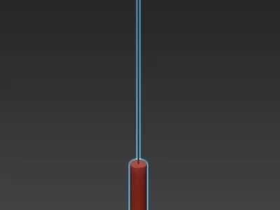PROLIX pendant light in brass 3D model