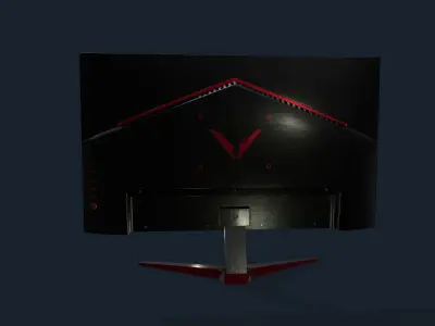 Monitor asus rog gaming Low-poly 3D model