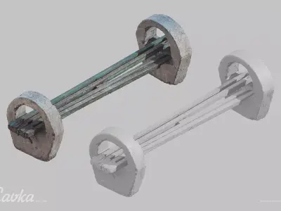 Lavka Bench Scan 3D model