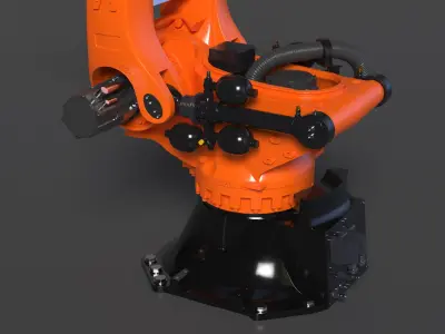  Ultra Robot Arm KUKA KR FORTEC Rigged for Maya 