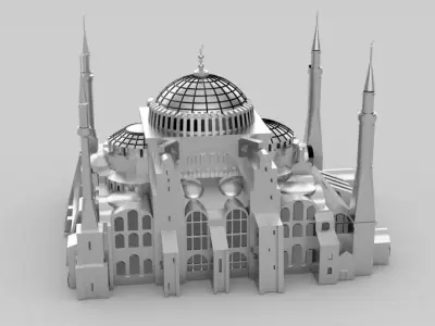 Hagia Sophia 3D model 3D print model