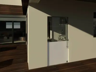 Frameless Glass Door 3D model