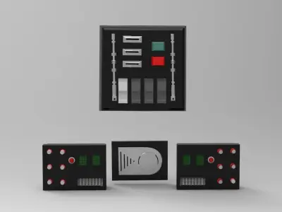 Darth Vader Chest box belt box  Armor ANH  STL file for 3d print 3D model