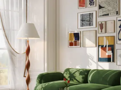 apartment interior scenes       3D model 7