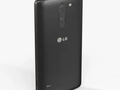 LG G3 Stylus D690 Titan Black Low-poly 3D model