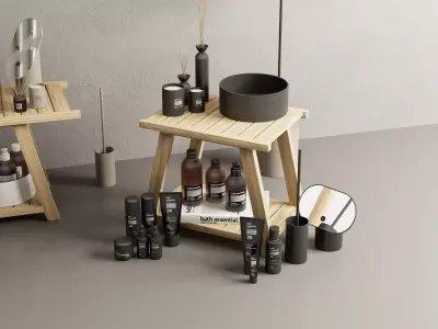 Bath Essentials Set for D5Render 3D model