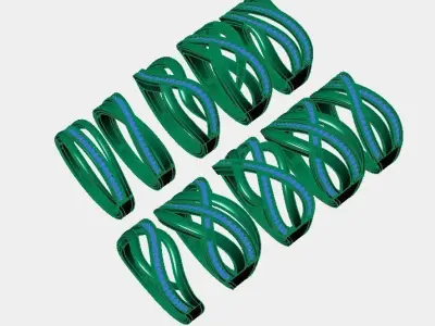 light stone ring 3D print model