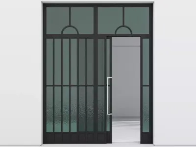 Aluminium door 342 3D model