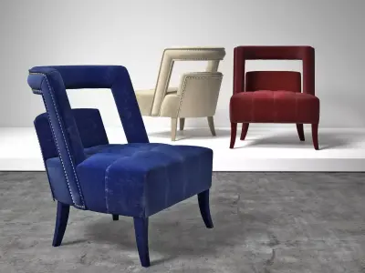 Naj upholstered chair 3D model