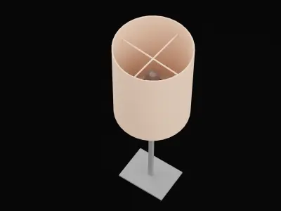 Bedroom Lamp Low-poly 3D model