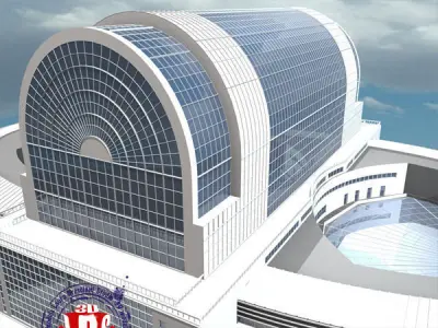 European Parliament 3D model