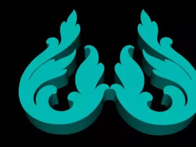 Kbach Khmer 04 3D model