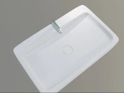 bathroom sink Low-poly 3D model