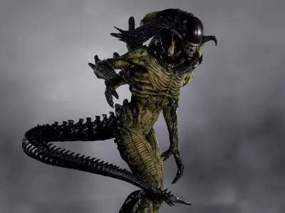 Predalien  Low-poly 3D model