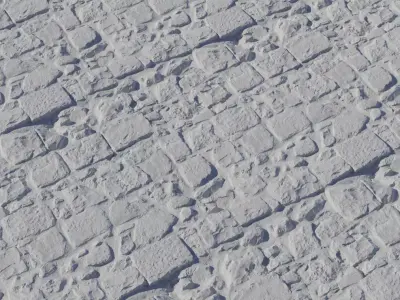 Rugged Fieldstone Wall PBR Texture  Texture