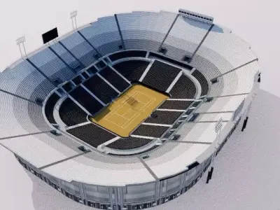 Foro Italico - Rome Italy Low-poly 3D model