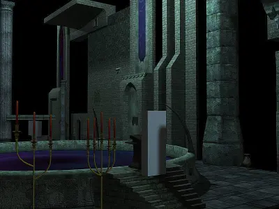 Temple CS Low-poly 3D model