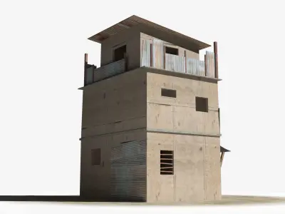 Slum x15 Low-poly 3D model
