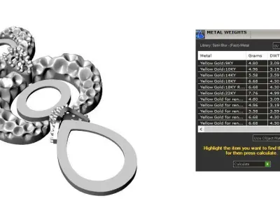 Earring 06 3D print model
