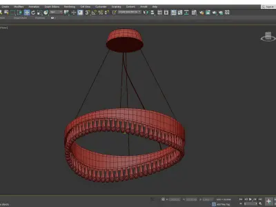 VENOSA ROUND CHANDELIER Low-poly 3D model