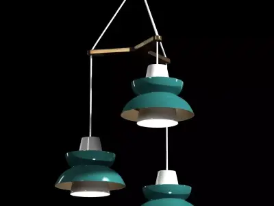 Astron Tri Mid-Century Chandelier  Rejuvenation 3D model