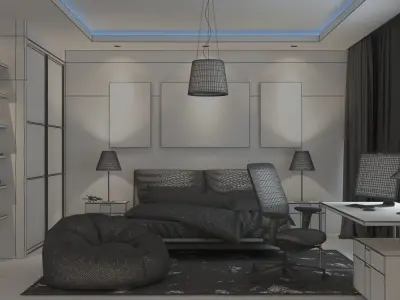 Kid Bedroom 3D model