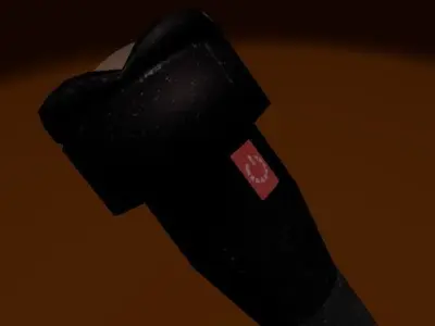 Simple Flashlight Low-poly 3D model
