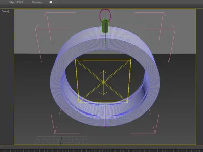Lamp light 3d model hanging lamp Free low-poly 3D model