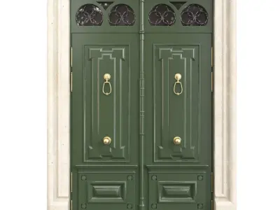 Entrance classic door 93 3D model