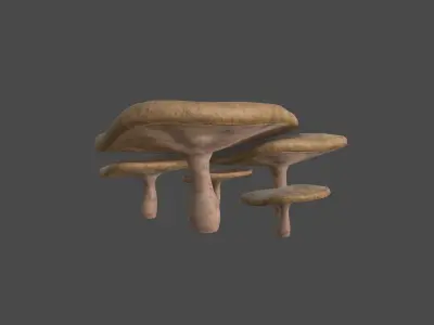 Fantasy Mushroom I11 Realistic - Scene Backdrop Design Low-poly 3D model