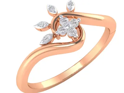  Women Ring Render 3dm STL MTL SLC JCD OBJ FBX Details 3D print model 50