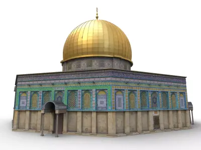 Dome of the Rock   Low-poly 3D model