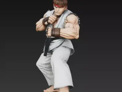 Ken From Street Fighter 3D print model