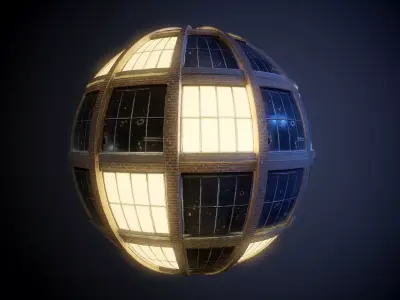 City Building Windows PBR SEAMLESS Texture Texture