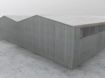 LKKV Double Hangar Low-poly 3D model