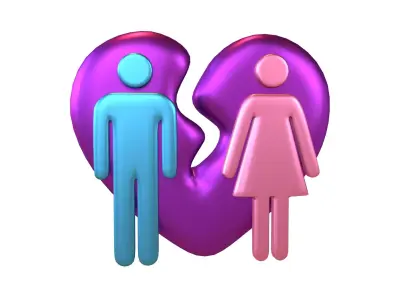 Divorce Symbol v1 012 Low-poly 3D model