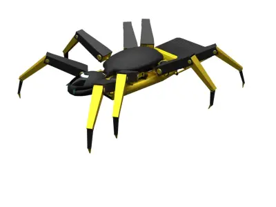 Sci fi robot spider  3D model
