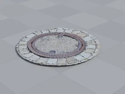 Manhole 2 Photoscan 3D model