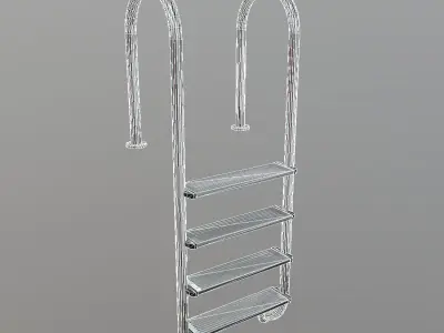 Pool Ladder Low-poly 3D model