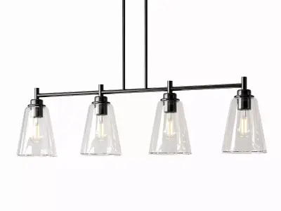 Washington Mews Light Kitchen Island Linear 3D model