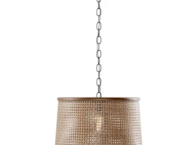 Rattan pendant light  3D model