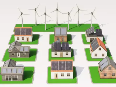 -Sustainable Village- 3D model