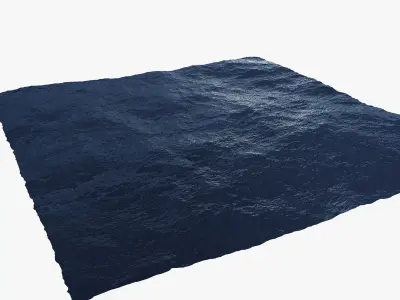Ocean square of water 3D model