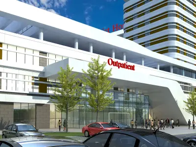 3D Hospital Model 3D model