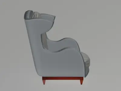 Nexus Wingback Armchair 3D model